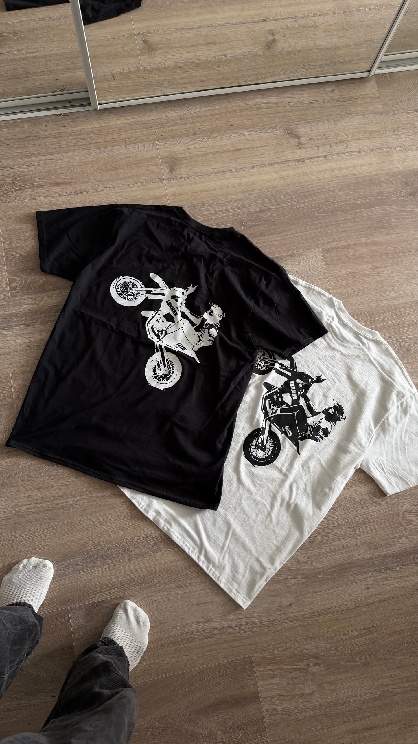 Supermoto T-paita musta