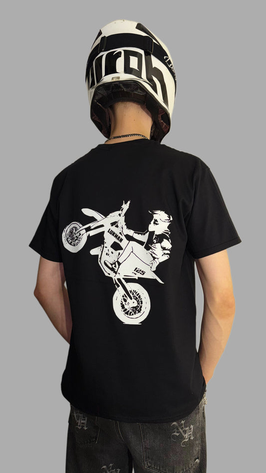 Supermoto T-paita musta